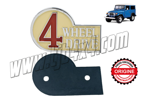 6-2 Sigle "4WD" angle arriere Gauche avec joint, Constructeur